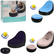 VA Sofá Inflable Con Reposa Pies