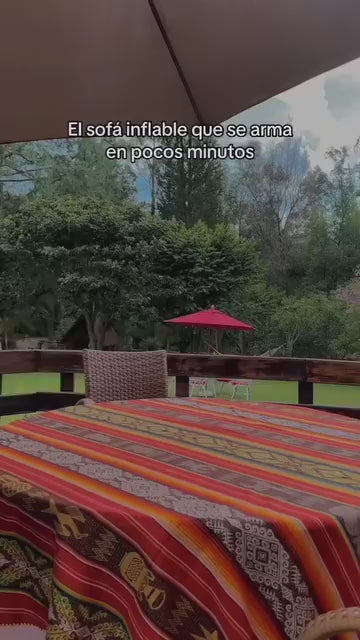 VA Sofá Inflable Con Reposa Pies